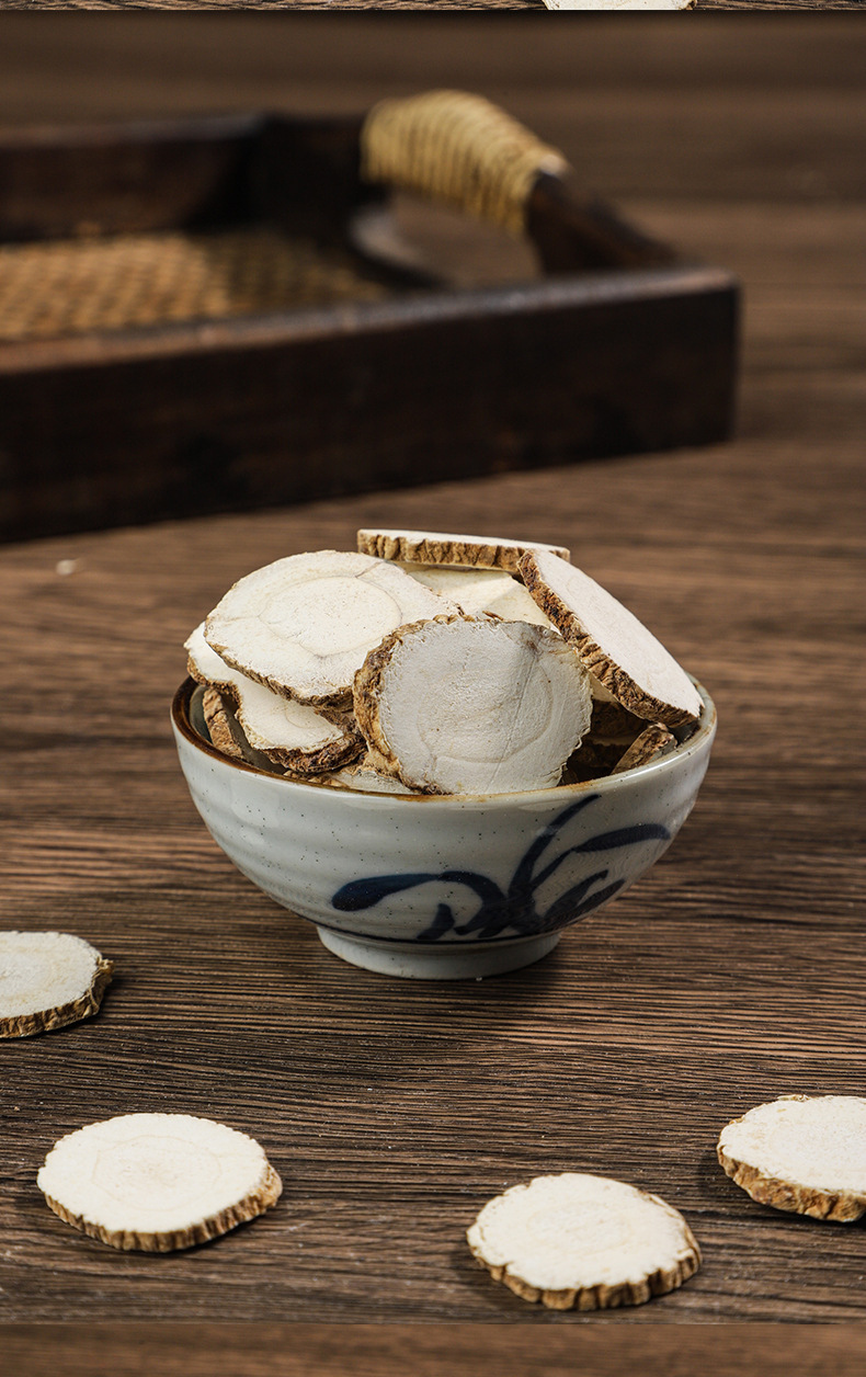 Dried Bai Zhi Angelica Dahurica Root Slices 500g Culinary Spice and Traditional Herb in use