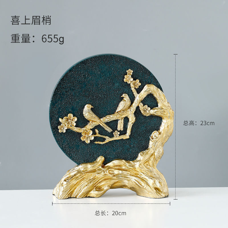 Nuevo chino de alta gama vino gabinete decoración aparador gabinete decoración sala de estar creativa decoración del hogar interior suave Decoración