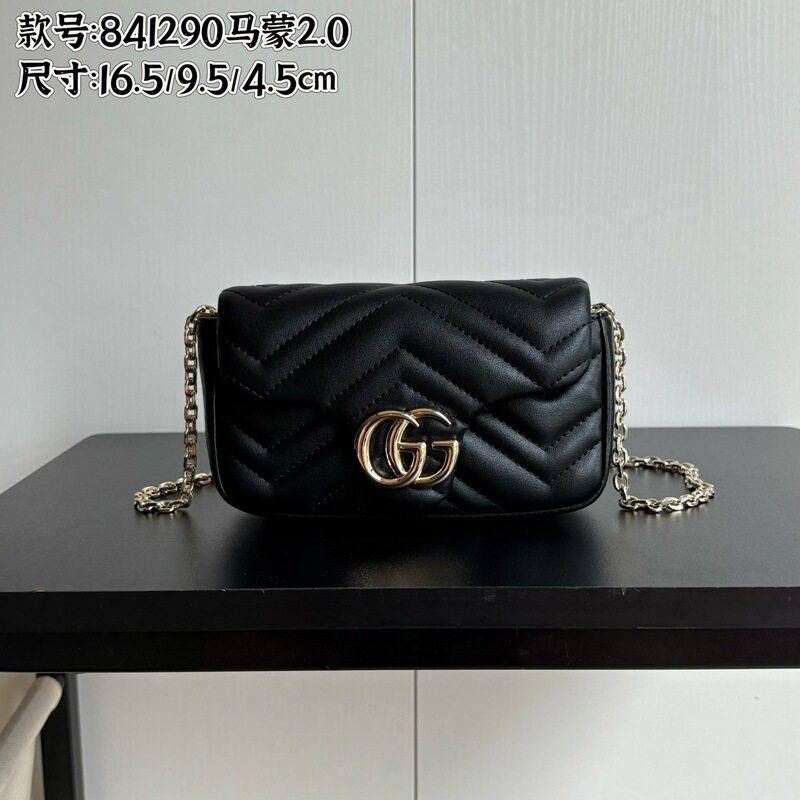 Gucci Marmont mini heart chain bag, famous brand G, Gucci original leather women's bag, light luxury Gucci Marmont mini heart chain bag, famous brand G, Gucci original leather women's bag, light luxury