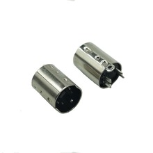 MINI DIN 4P铜壳 S端子插头 鼠标连接器 工业线材配套迷你DIN