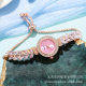 New Women's Quartz Watch Rhinestone Women's Watch Small Dial Slim Bracelet Free Adjustment Jewelry Quartz Watch in stock
