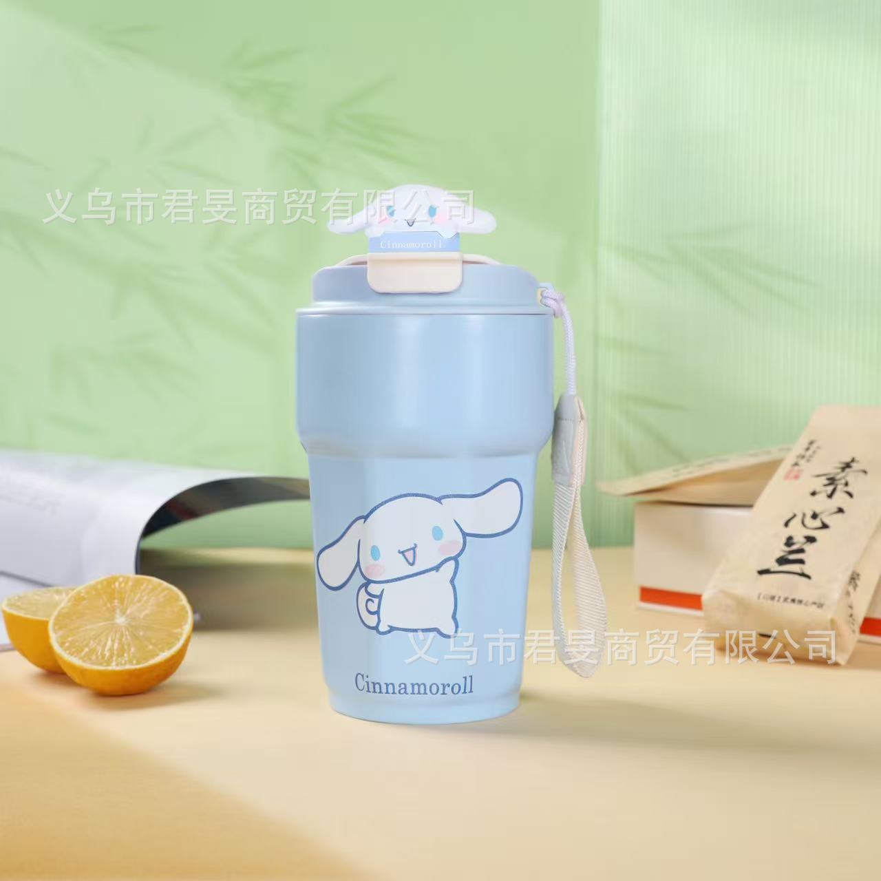 Vaso térmico infantil de acero inoxidable 304 con diseño de dibujos animados para niñas, taza escolar Sanrio, linda taza para café y agua.