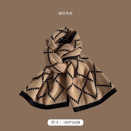 Soft Touch Classic Scarf Suitable for Men and Women, Fashion Couple, Warmth Sports Neck Gaiter Grid, Outerwear Shawl