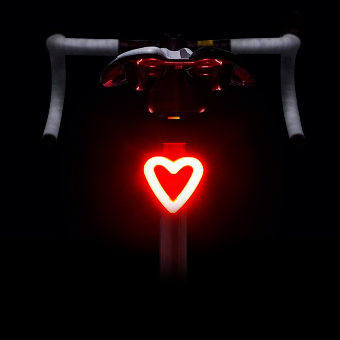 Luz trasera de la bicicleta creativa bicicleta de montaña bicicleta de carretera luz de conducción nocturna luz de advertencia de seguridad agua corriente luz piloto