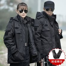 保安大衣男冬季加厚短款多功能军棉大衣棉袄防寒服劳保工作服棉服