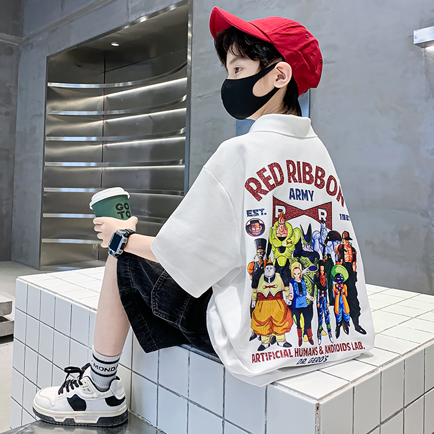 男童夏季短袖POLO衫2026新款中大童薄款卡通上衣男孩夏款透气衣服
