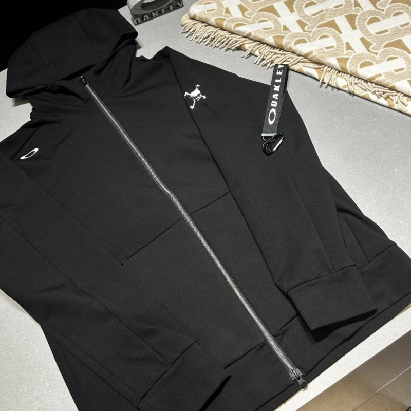 High Quality O@Kley Oakley Golf Hooded Jacket Functional Outdoor Windproof and Anti-Wrinkle Zipper Jacket for Men and Women
