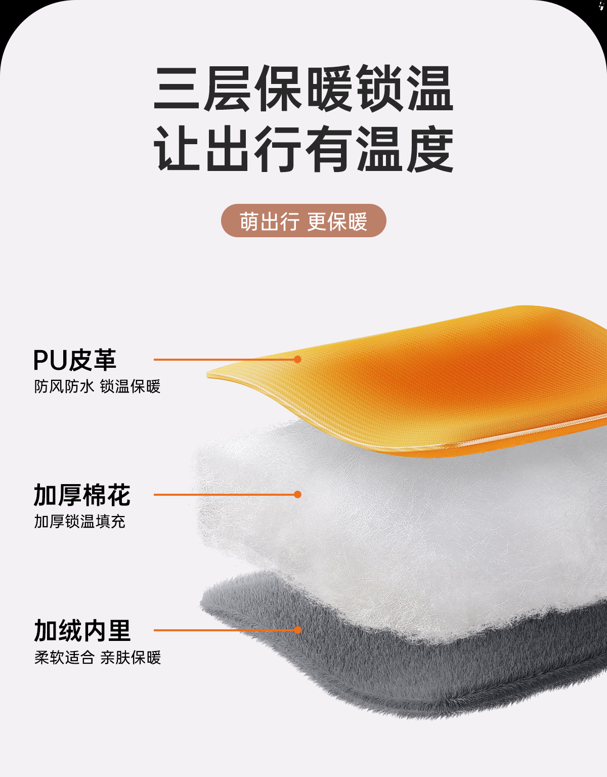 Electric motorcycle handlebar grips, winter electric scooter gloves, warm, waterproof, and windproof gloves, suitable for Yadi and Aima scooters