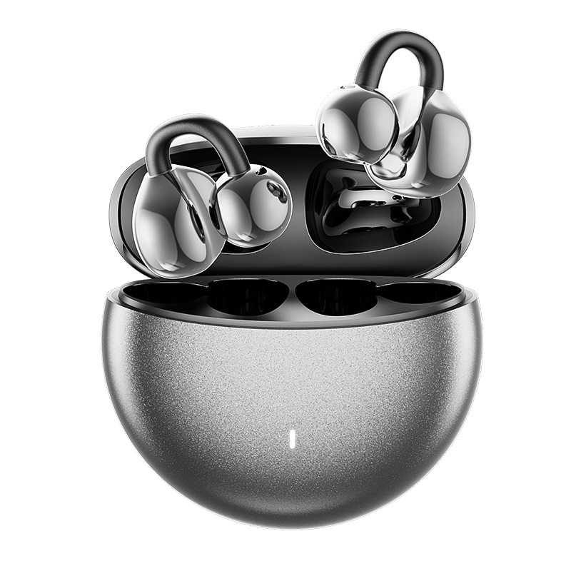 AI 翻訳新しい Q87 バイノーラル Bluetooth ヘッドセットイヤークリップワイヤレス気伝導スポーツ非インイヤーノイズリダクションメーカー|undefined