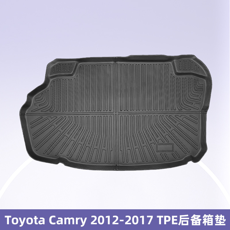 Para Toyota Camry2012 - 2017 3D para todo el tiempo, almohadilla de pie TPE, almohadilla del maletero
