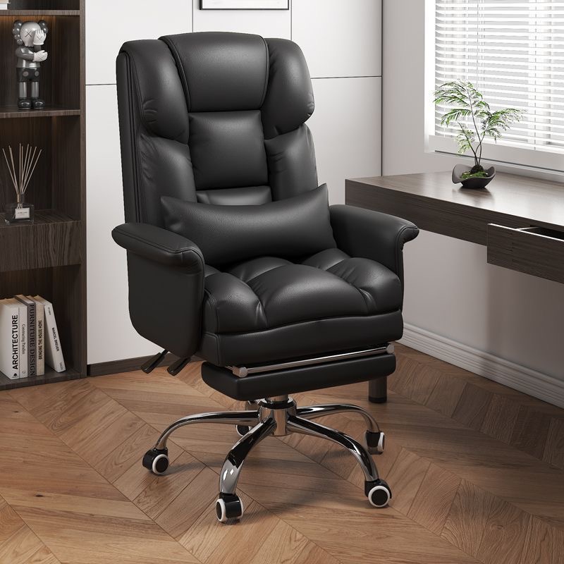Computer Leather Seat Boss Business Office Chair Home Backrest Comfortable Sedentary Lazy Sofa Leisure E-Sports Chair