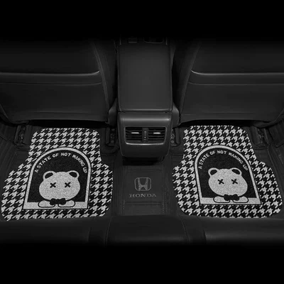 ring universal single-piece Main driving: Universal Foot Pad - houndstooth-bear-back-foot-pad-1