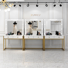 影楼化妆台带灯专业彩妆婚纱店学校化妆师化妆桌美容院梳妆台