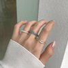 Resin, ring, small design fashionable brand advanced set, trend of season, simple and elegant design, on index finger