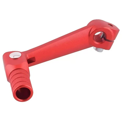 Off-road motorcycle gear shift lever suitable for Huayang T4, Zhenglin Bosuer M5, and Dagaosai gear shift levers (Motorcycle pedals) - red