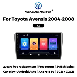 Toyota Avensis 04-08 üçün Android avtomobil GPS naviqasiya MP5 Bluetooth pleyer