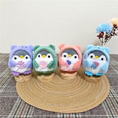 キャンディーペンギンぬいぐるみ学生カバンアクセサリーロリポップペンギンぬいぐるみペンギンペンダントキーホルダー