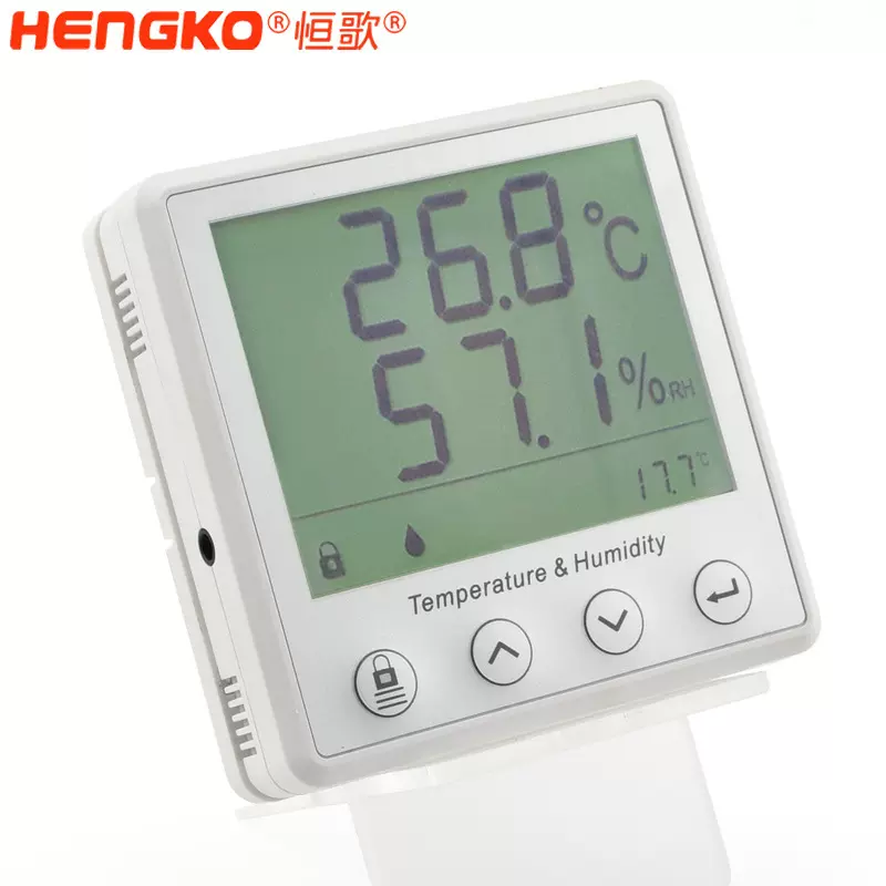恒歌rs485温湿度数据检测仪高清大屏无尘车间用露点温度传感器