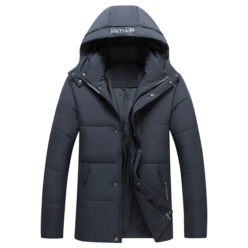 24 New Men's Winter Short Down Jacket Thermal Jacket Men's Casual Versatile Trend Middle-aged And Elderly Fashion Duck Down_voghion.com