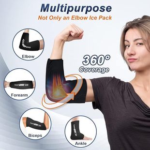 Amazon Многофункциональный гель со льдом Спортивный налокотник дышащий наколенник под давлением Фитнес-защита гель рукав на месте