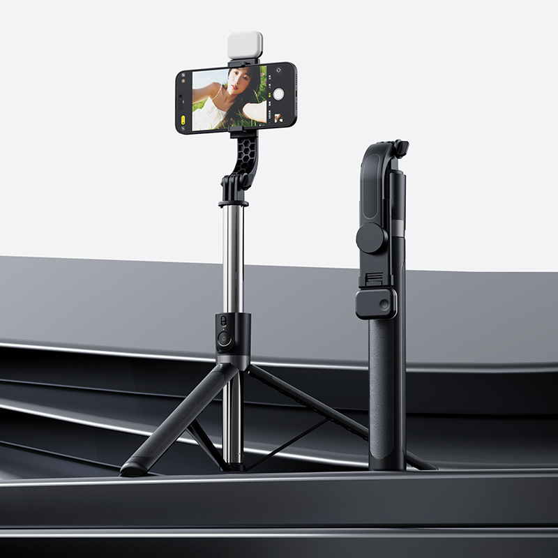 Serie Z nuevo teléfono móvil selfie stick selfie artefacto TikTok soporte en vivo Bluetooth retráctil trípode integrado