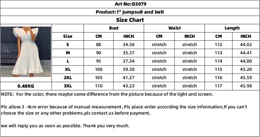 Sexy V Neck Pleated Short Sleeve Knee-length display picture 1