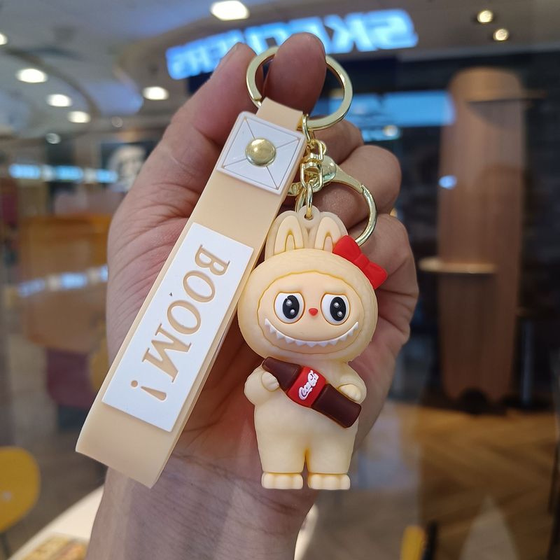 クリエイティブホットスタイルラブブキーホルダー漫画リトルシープペンダントおもちゃベビーグラバーかわいいキーチェーンリング卸売|undefined