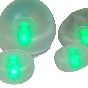 Hot sale recliner furniture outdoor luminous air cushion inflatable translucent sofa with LED