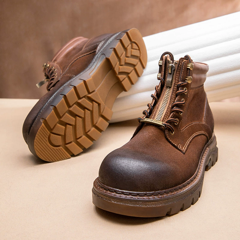 Старые ретро новые ботинки Martin кожаные ботинки на толстой подошве мужские ботинки осенние и зимние британские ботинки высокого класса ручной работы