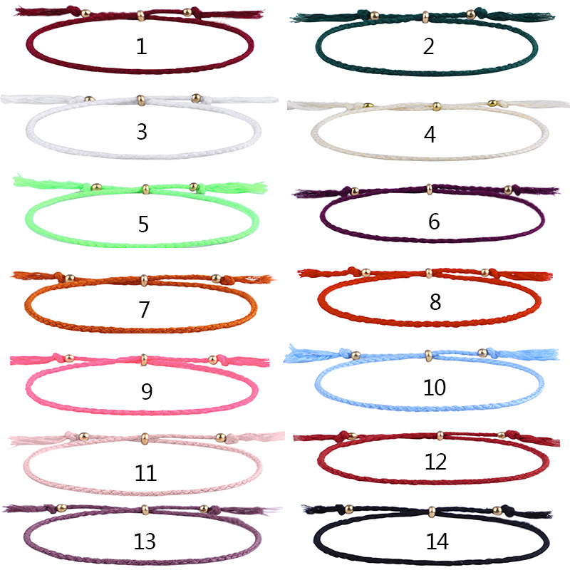 Simple Style Solid Color rope Braid Womenu0027S Bracelets 1 Piece