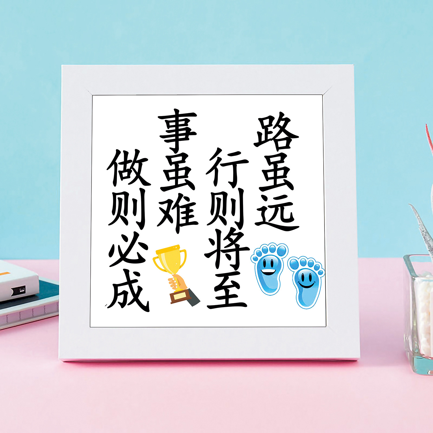 【Colección con marco】Auténtico punto de cruz de la Mona Lisa, punto de cruz infantil con dibujos animados. image 27