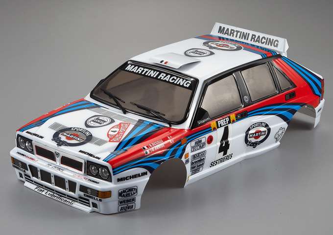 Killerbody Blue Flag Sub-White No. 4 Car Finished Car Shell Raris (Printed Version) 1/10
