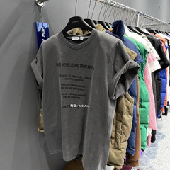 韓国東大門 2025 早春新作レタープリントシンプルファッションラウンドネック半袖 Tシャツレディーストップスイントレンド