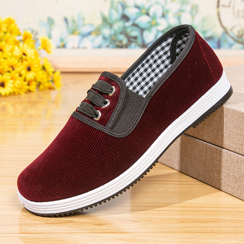 Three-rib oxford sole, red (one pair) / 35