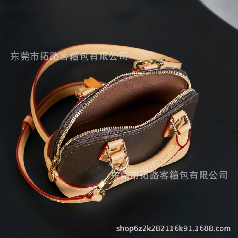 M&LV驴家大牌经典老花Alma迷你贝壳包女士高级感手提单肩斜跨包|undefined