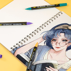 Guangna 6200 double-headed acrylic marker color painting pastel pen photo album diy ceramic painting children's watercolor