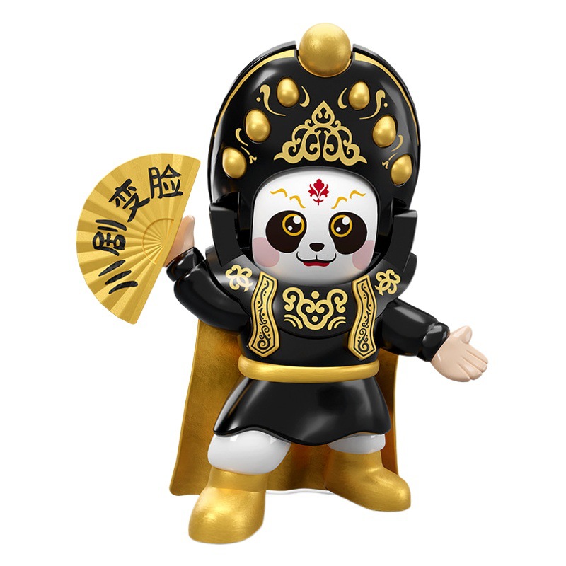 Sichuan Opera cara cambiante muñeca Panda cara cambiante Ópera de Pekín muñeca de maquillaje facial Sichuan TikTok mismo puesto suministro directo de fábrica al por mayor image 1
