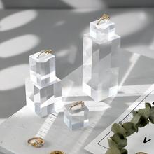 亚克力戒指展示架托柜台珠宝陈列首饰拍摄道具直播间饰品展示架