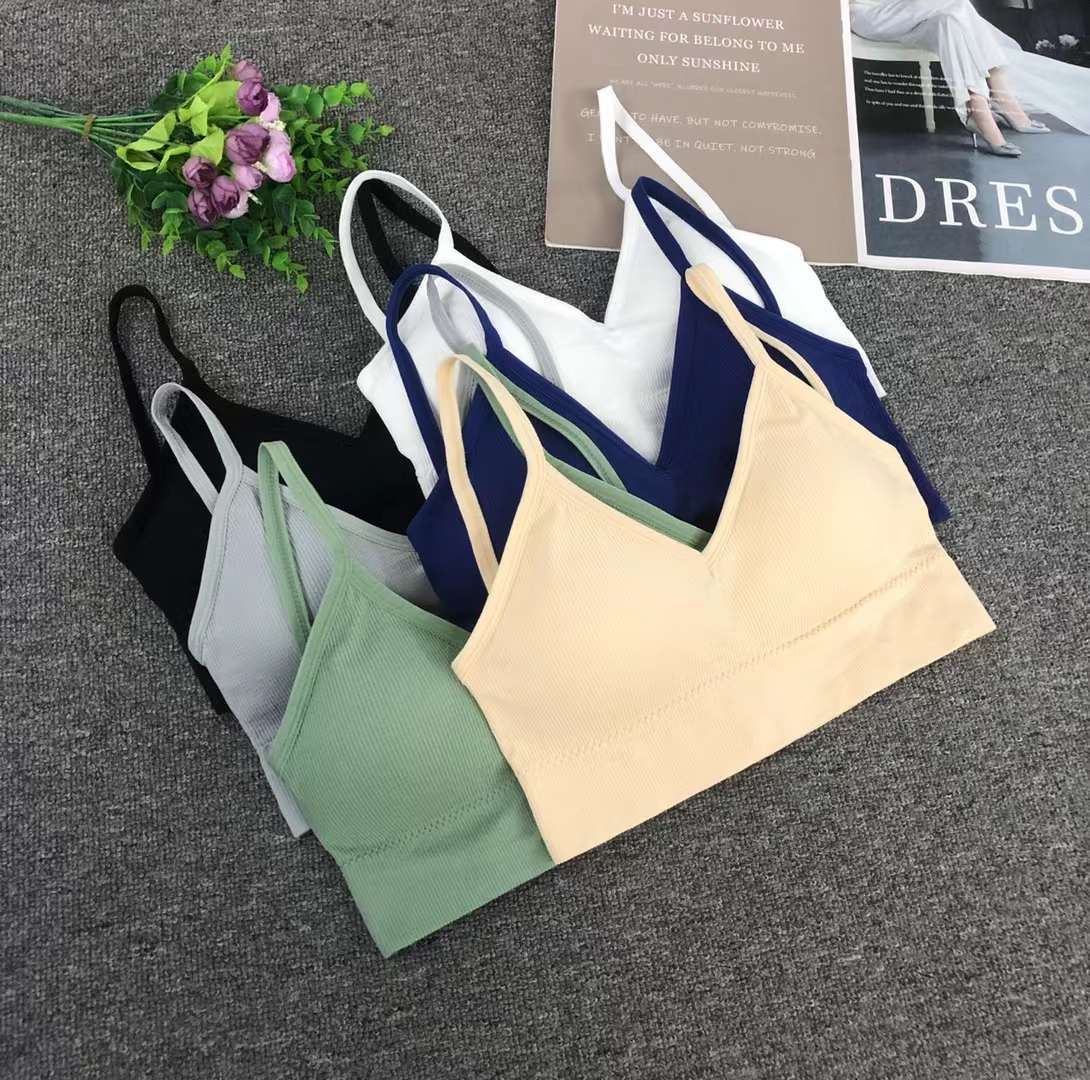 Nuevo chaleco sin costuras de alta elasticidad de alta calidad de dama sin anillo de acero bra de yoga ropa interior deportiva mujer al por mayor