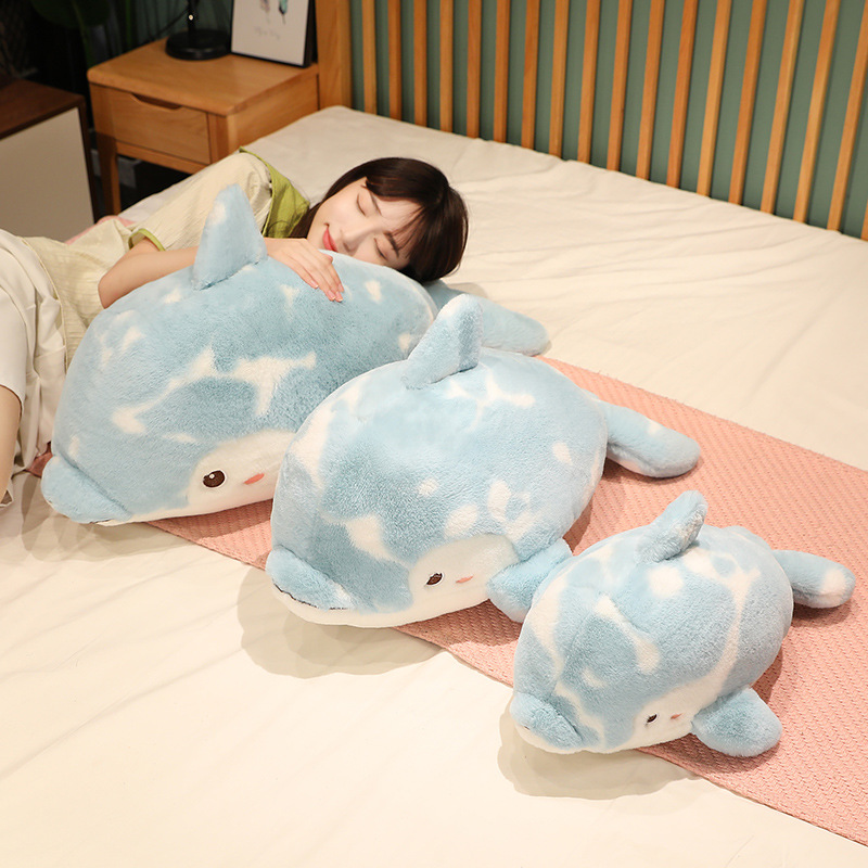 Dulces delfines estrellados muñecas juguetes de peluche para niñas en la cama almohada para amigos regalos de cumpleaños fábrica al por mayor