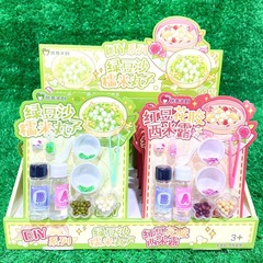 新しい DIY 緑豆ペーストもち米ボールシリーズ手作り子供用ままごとおもちゃ楽しい教育運動実践