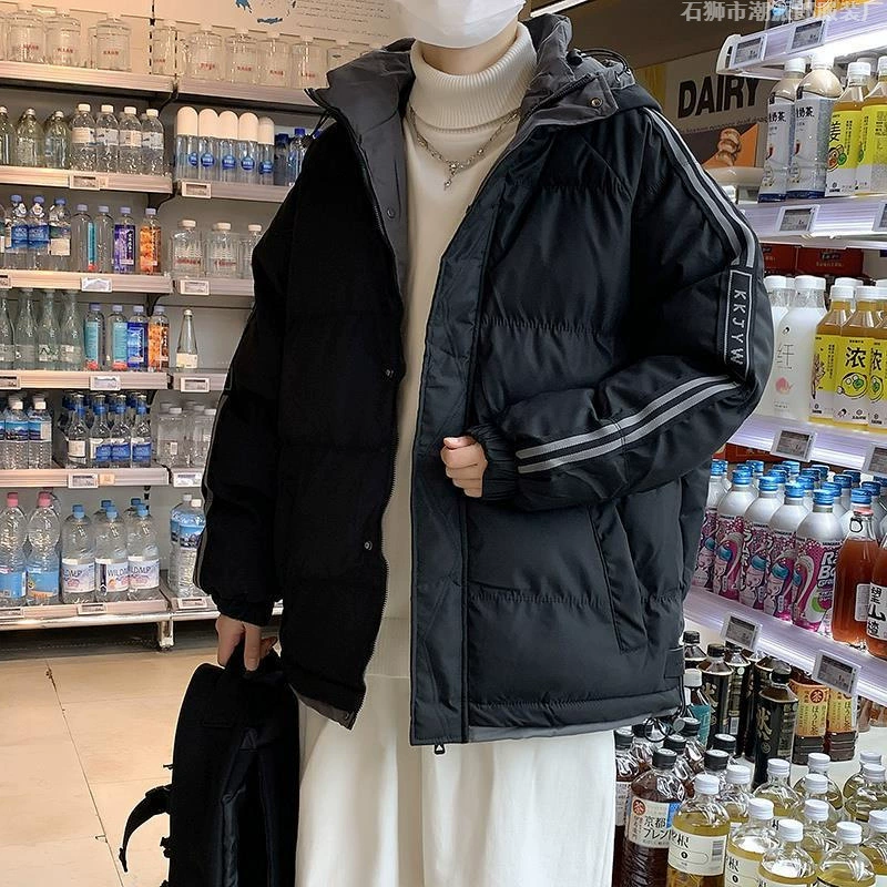 Фабрика осенняя и зимняя мужская хлопчатобумажная одежда большого размера повседневная мужская утолщая куртка с капюшоном теплая и плюшевая тенденция