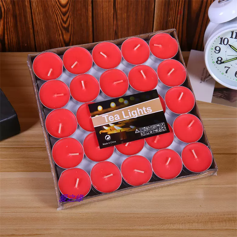 茶蜡50粒小蜡烛煮茶温茶壶加热火漆蜡融蜡KTV气氛蜡烛生日蜡