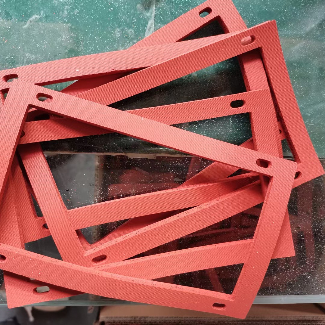 厂家批发耐高温硅胶发泡板红色硅橡胶板硅胶垫圈硅胶发泡垫圈