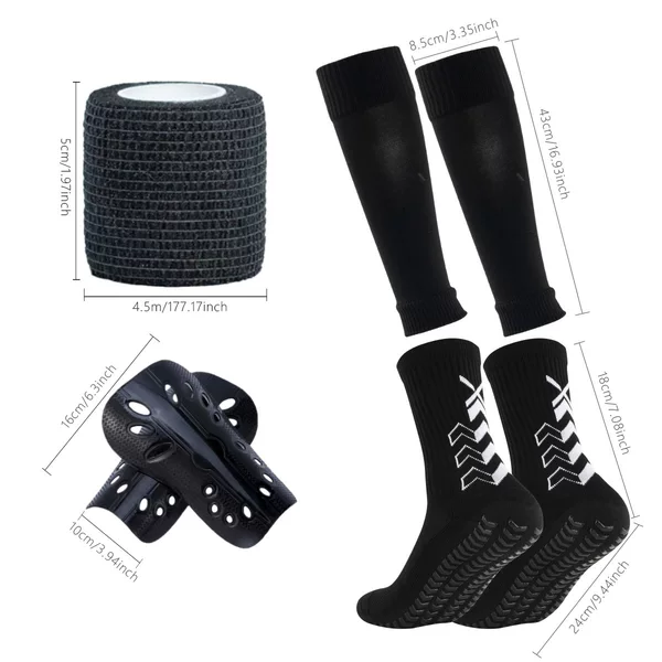 Amazon cross-border foreign trade adult men and women non-slip dispensing football socks combination suit leg guards socks straps