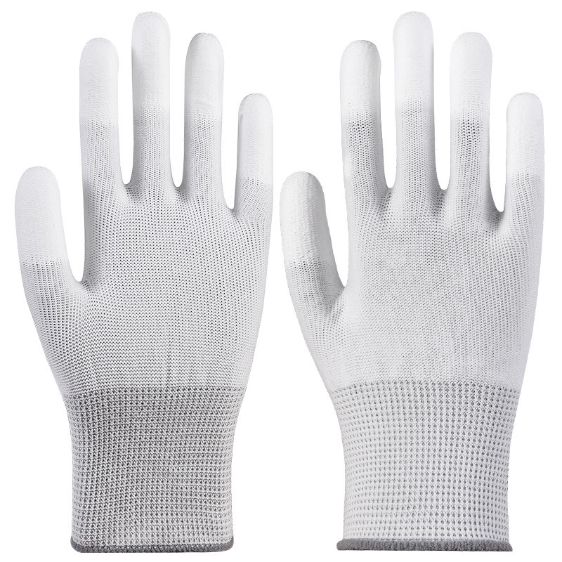 Guantes de protección laboral Star Yu Guantes antiestáticos delgados antideslizantes y resistentes al desgaste Star Yu PU508 recubiertos con palma