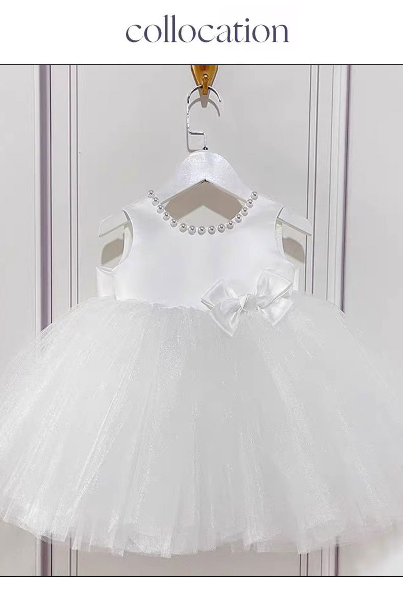 Vestido de tul rosa para bebé niña primer cumpleaños princesa_voghion.com