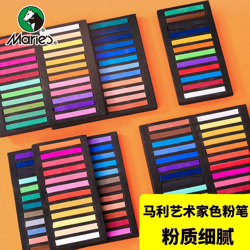 Marley Color Chalk 24 Colors 36 Colors 48 Colors Pastel Stick Hair Dye Stick Colorful Stick Color Blackboard Newspaper Tool Color Powder Wholesale