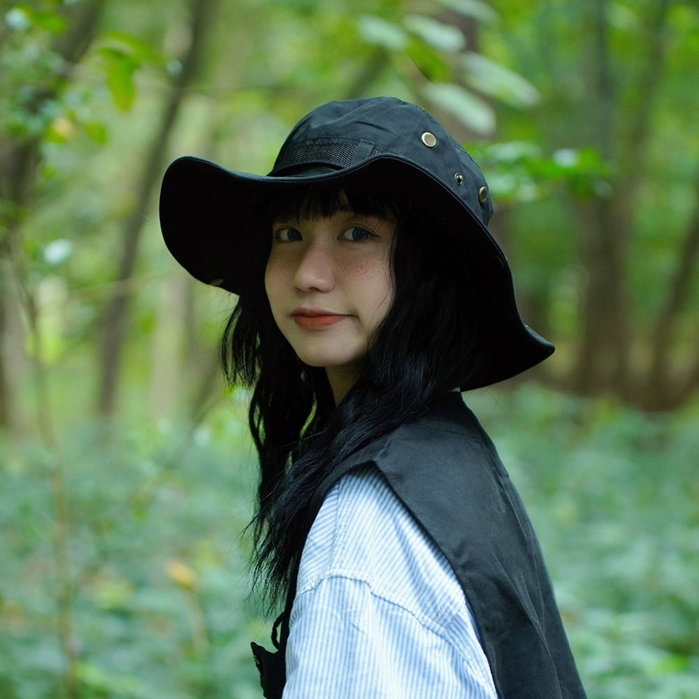 New Outdoor Mountaineering Sunscreen Fisherman Hat For Women's Summer Camping Fishing Basin Hat Waterproof Western Cowboy Sunshade Hat Japanese_voghion.com