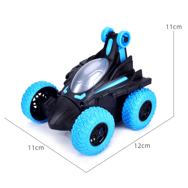 Carro de volcado eléctrico acrobacias auto-rotación carro de rotación iluminación carro de carga carro de juguete para niños coche de carretera